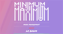 Desktop Screenshot of minimummaximum.net